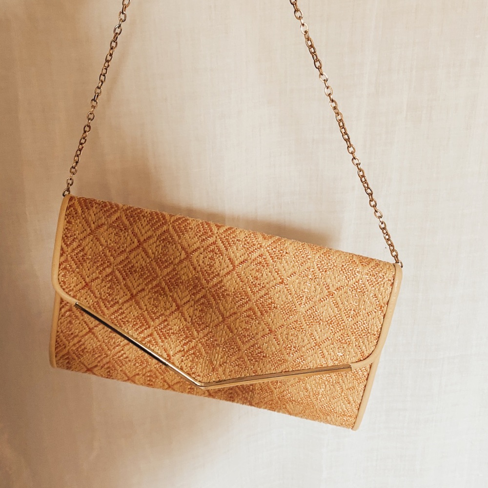 Straw and Gold Handbag